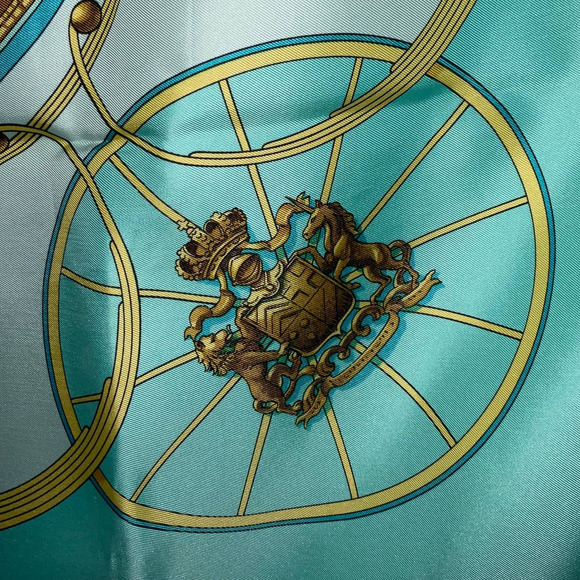 Hermes “Springs” 100% Silk Twill Scarf by Philippe Ledoux 90cm Square NWT/BOX - Picture 4 of 16